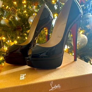 Lady PEEP 150 Patent CALF BLACK SIZE 36.5, great condition